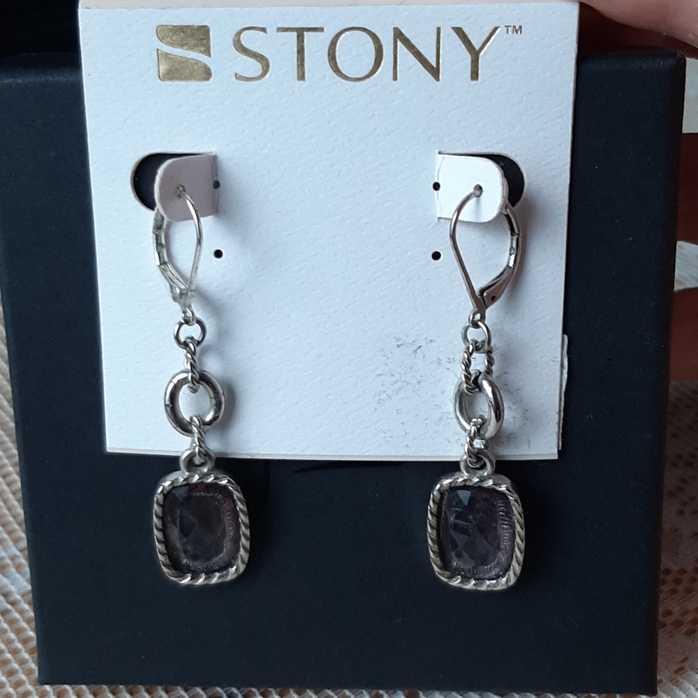 Gemstone Earrings by Stony